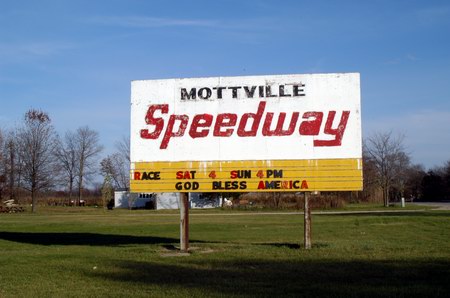 Mottville Speedway - Sign (newer photo)